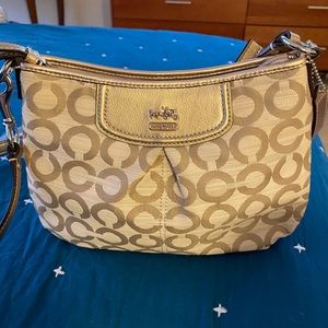 Coach Gold Logo Bag